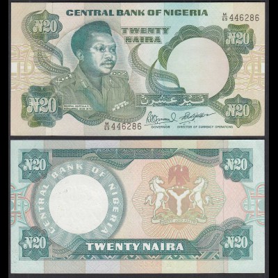 Nigeria 20 Naira Banknote (1984) Pick 26e sig.10 - UNC (1) (31976
