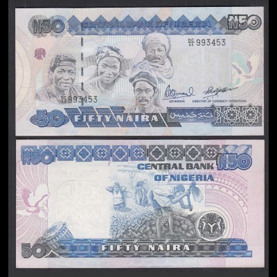 Nigeria 50 Naira Banknote (1991) Pick 27c sig.10 - UNC (1) (31977