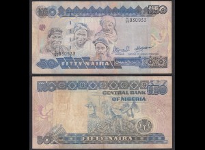 Nigeria 50 Naira Banknote (1991) Pick 27c sig.10 - VF (3) (31978