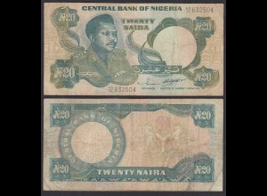 Nigeria 20 Naira Banknote (ca.2001) Pick 26g sig. 11 - F (4) (31984