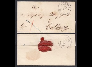 ca. 1850 Umschlag COESLIN K1 nach COLBERG (32067