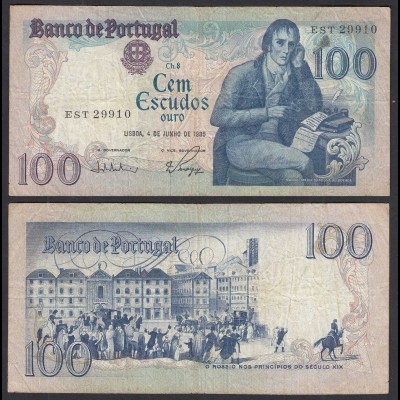 Portugal - 100 Escudos Banknote 1985 - Pick 178e F (4) (32050