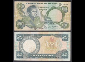 Nigeria 20 Naira Banknote (1984) Pick 26e sig.10 - VF (3) (32105