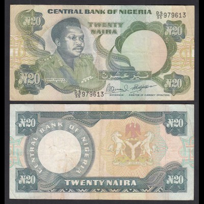 Nigeria 20 Naira Banknote (1984) Pick 26e sig.10 - VF (3) (32105