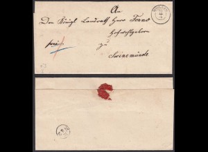 alter Umschlag WOLLIN K2 nach SWINEMÜNDE (32087
