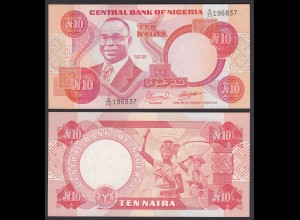 Nigeria 10 Naira Banknote (1984-2000) Pick 25e sig. 10 - UNC (1) (31972