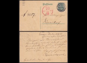 1913 Essen Ruhr DR Postkarte nach Düsseldorf (26057
