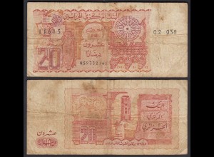 ALGERIEN - ALGERIA 20 Dinars Banknote 1983 Pick 133a VG (5) (25215