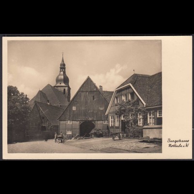 AK Nottuln bei Coesfeld Münster Dülmen Burgstrasse mit Gaststätte Denter (86189