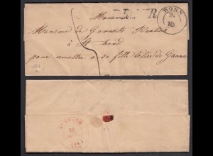 1847 BONN R2 alter Brief mit Inhalt nach ST. TRONG (32077