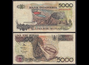 INDONESIEN - INDONESIA 5000 RUPIAH 1992/1994 Pick 130c - F (4) (32108