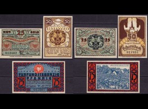 Scharmbeck 25, 50, 75 Pfennig 1920 Kreis Osterholz Notgeld (ca352