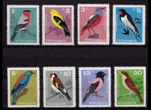 Bulgarien - Bulgaria 1965 Michel 1529-1536 ** Vögel postfrisch MNH (b350