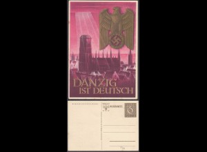 Deutsches Reich 1939 Ganzsache P287 DANZIG ist Deutsch (32152