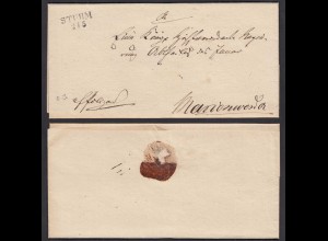 ca.1825 STUHM L2 Pommern alter Umschlag nach MARIENWERDER (32132