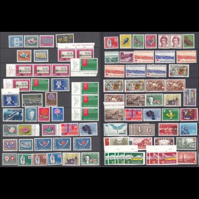 Schweiz - Switzerland umfangreiches Briefmarken Lot postfrisch + ungebraucht