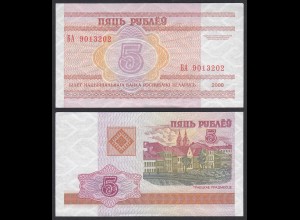 Weißrussland - Belarus 5 Rubel 2000 Pick 22 UNC (1) (32223