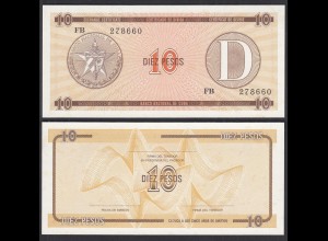 Kuba - Cuba 10 Peso Foreign Exchange Certificates FB 1985 Pick FX35 UNC (1) 