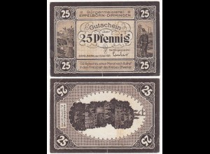Eppelborn-Dirmingen 25 Pfennig NOTGELD Gutschein 1921 (32294