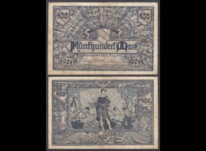 MANNHEIM 500 Mark NOTGELD Gutschein 1923 VG/F (4/5) (32304