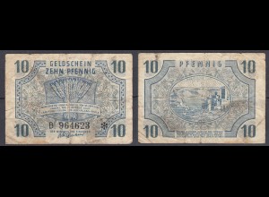 Ro 212 Rheinland-Pfalz 10 Pfennig Landesregierung 15.10.1947 VG (5) (32315
