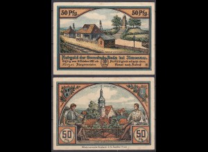 50 Pfennig 1921 Roda bei Ilmenau Notgeld Gutschein (32318