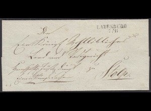 Ca. 1820 LAUENBURG L2 Umschlag nach Stolp (32411
