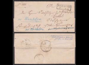 1863 HALBERSTADT R2 Brief mit Inhalt nach Klein Germersleben (32419