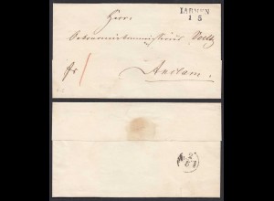 ca.1825 JARMEN L2 Umschlag nach Anclam (32421