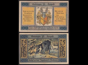 Ambergau 75 Pfennig Notgeld 1923 Jägerhaus bei Bockenem (32397