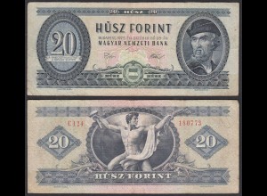 UNGARN - HUNGARY 20 Forint 1975 VF (3) Pick 169f (32435