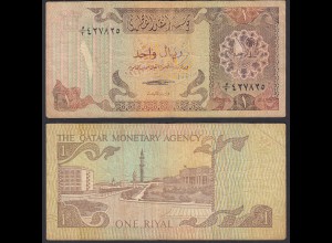 Katar - Qatar 1 Riyal Banknote 1980 VG (5) Pick 7 (32447
