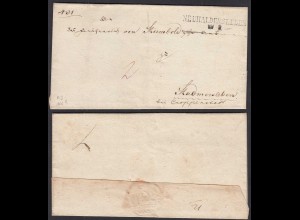ca. um 1832 NEUHALDENSLEBEN L2 schöner alter Umschlag (32479