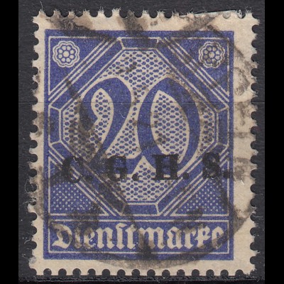 Oberschlesien - Upper Silesia Mi. D11 overprint 20 Pfennig gebraucht used (70498