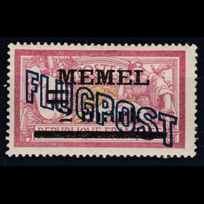 Memel 1921 Mi. 44 Freimarken mit Aufdruck 2 M. Auf 1 Fr. * MH (70504