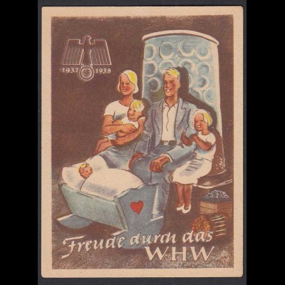 Propaganda WHW Türblatt - Freude durch das WHW 1937/ 1938 (32505