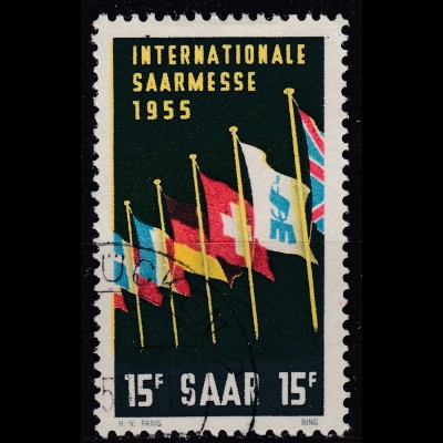 Saar Saarland - 1955 Mi. 359 SAARMESSE Saarbrücken gestempelt used (70535