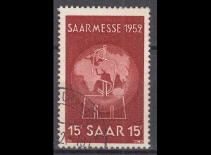 Saarland 1952 Mi. 317 – Saarmesse Saarbrücken gestempelt used (70553