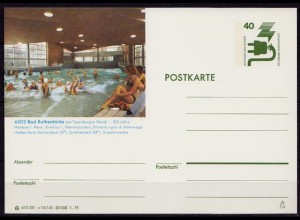 BRD Bundesrepublik Ganzsache Bildpostkarte 4502 Bad Rothenfelde (d077