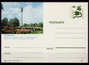 BRD Bundesrepublik Ganzsache Bildpostkarte 4600 Dortmund (d082