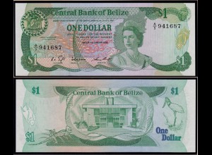 Belize - 1 Dollar Banknote 1.1.1986 Pick 46b UNC (1) (d109