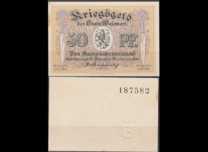 Weimar 50 Pfennig 1918 Kriegsgeld Notgeld (d451