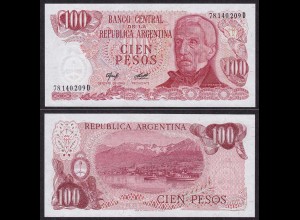 Argentinien - Argentina 100 Pesos UNC (1) 1976-78 Pick 302 (d685