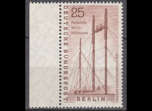 Berlin 1956 Mi.157 postfrisch MNH 25 Pfg. Antennenmasten Industrie Ausstellung