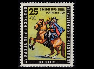 Berlin 1956 Mi. 158 postfrisch MNH 25 + 10 Pfennig Brandenburgischer Postreiter