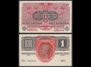 Österreich - Austria 1 Krone 1916 (1919) Pick 49 VF (3) (32634