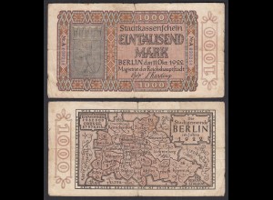 Berlin Stadt 1922 1000 Mark Notgeld (32637