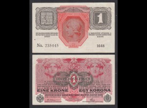 Österreich - Austria 1 Krone 1916 (1919) Pick 49 XF (2) (32620