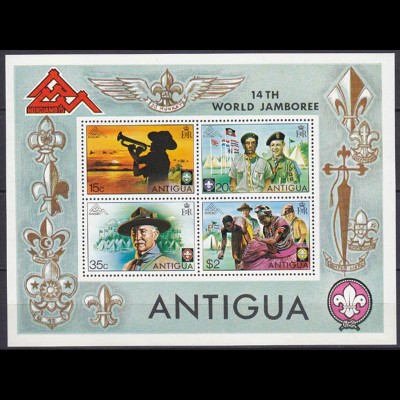 Antigua Pfadfinder SCOUTS Block S/Sheet ** MNH (5282