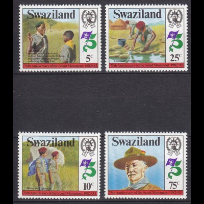 SWAZILAND Pfadfinder SCOUTS Satz SET 1982 ** (5329